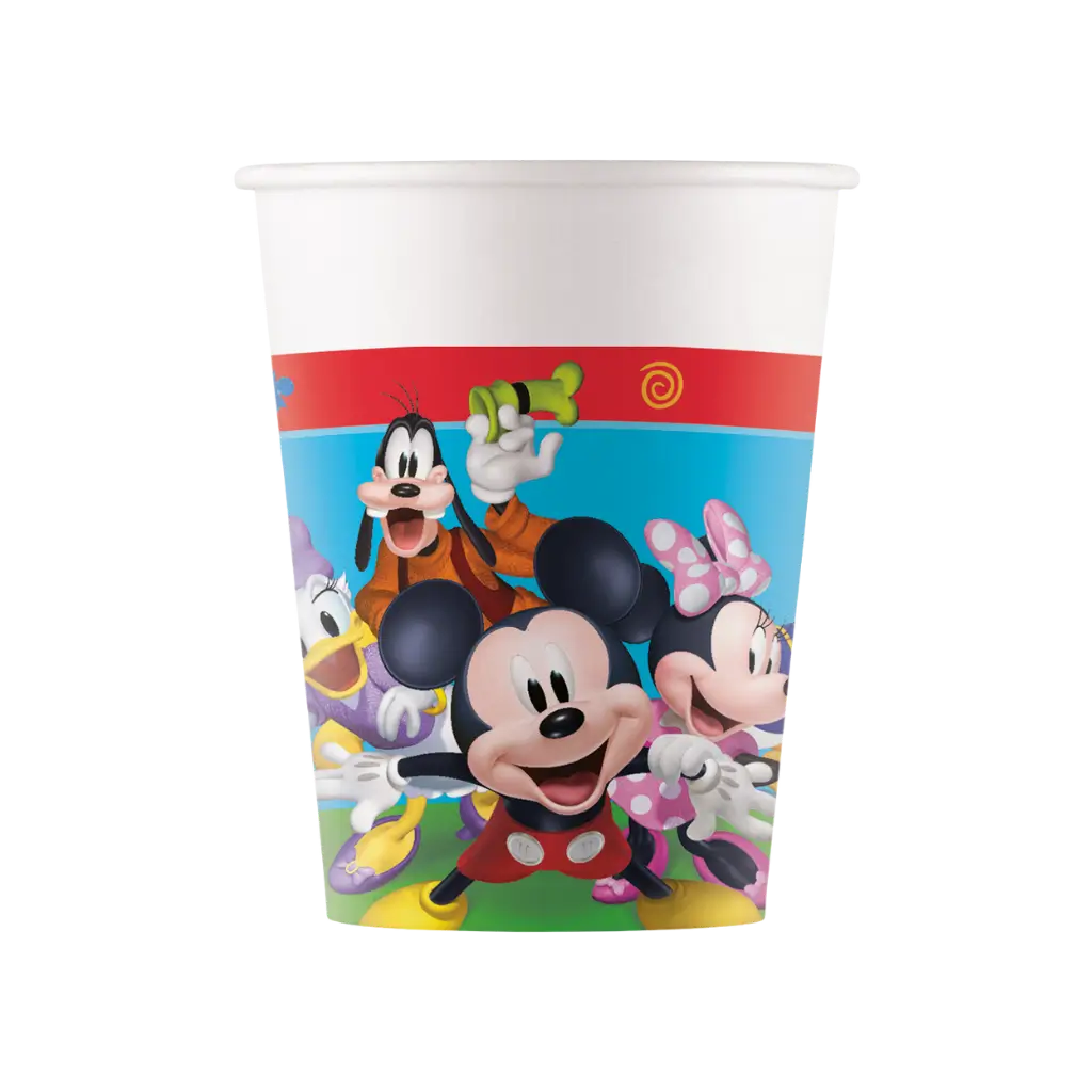 Bicchiere di carta Topolino - 25cl - Set da 8
