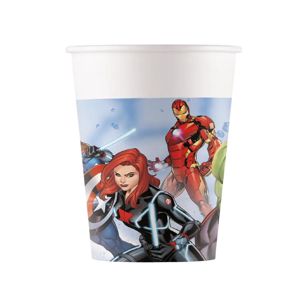 Bicchiere di carta Avengers - 25cl - Set da 8