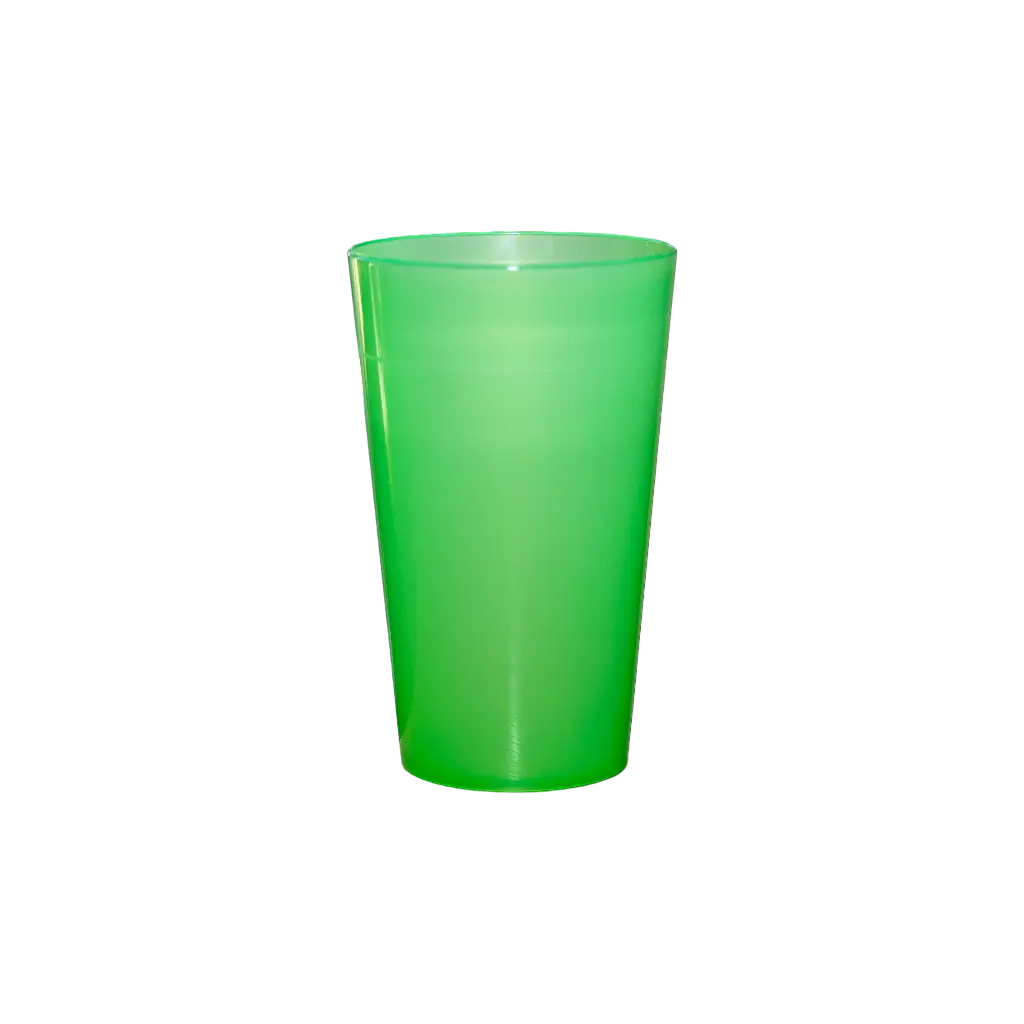 Bicchiere Ecocup Verde 25?cl utile (33?cl fino al bordo) Riutilizzabile – Tipo Media birra, Succo, Bibite