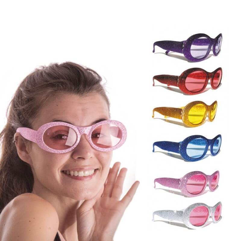Occhiali glitterati