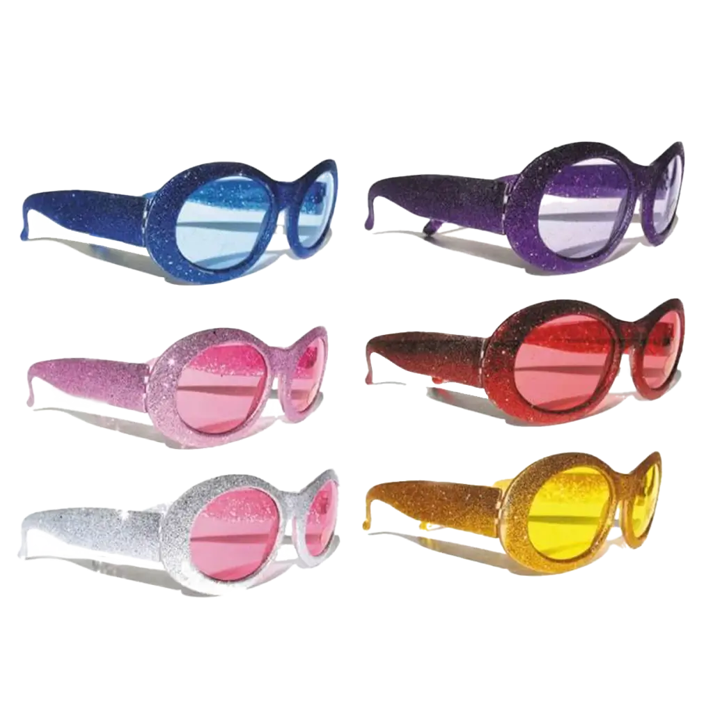 Occhiali glitterati