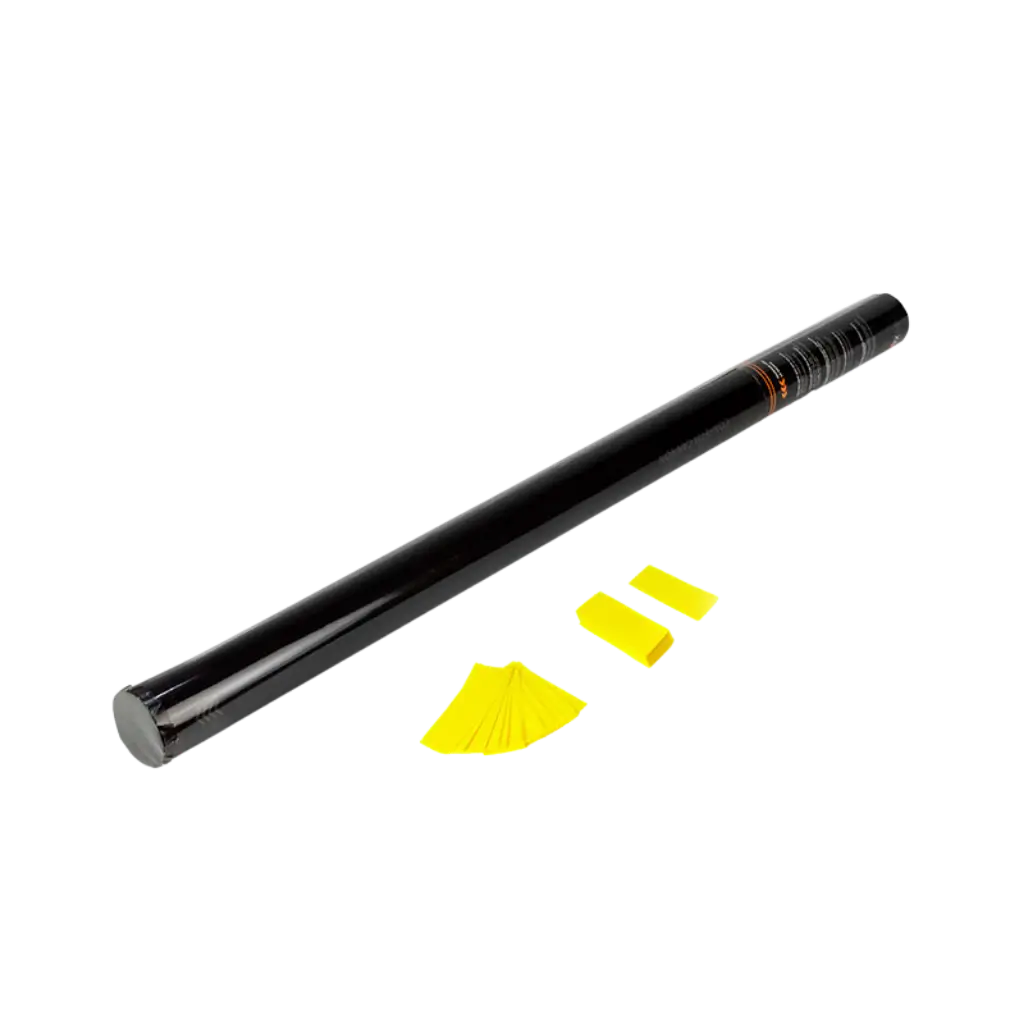 Pistola manuale per coriandoli 80 cm - Giallo