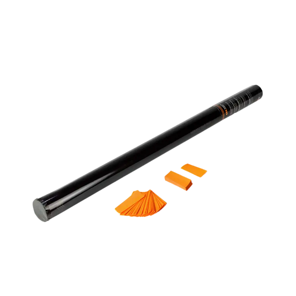 Pistola manuale per coriandoli 80 cm - Arancione