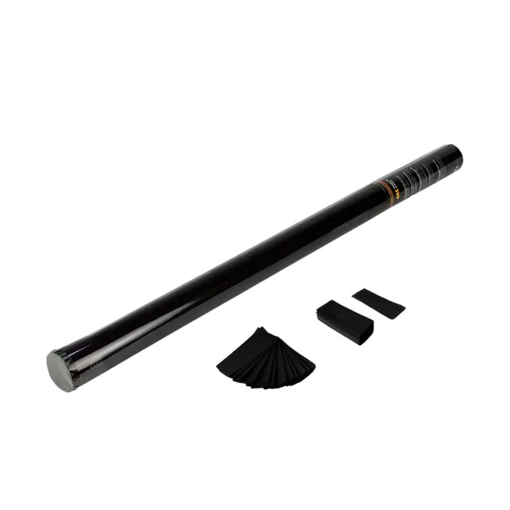Pistola manuale per coriandoli 80 cm - Nero