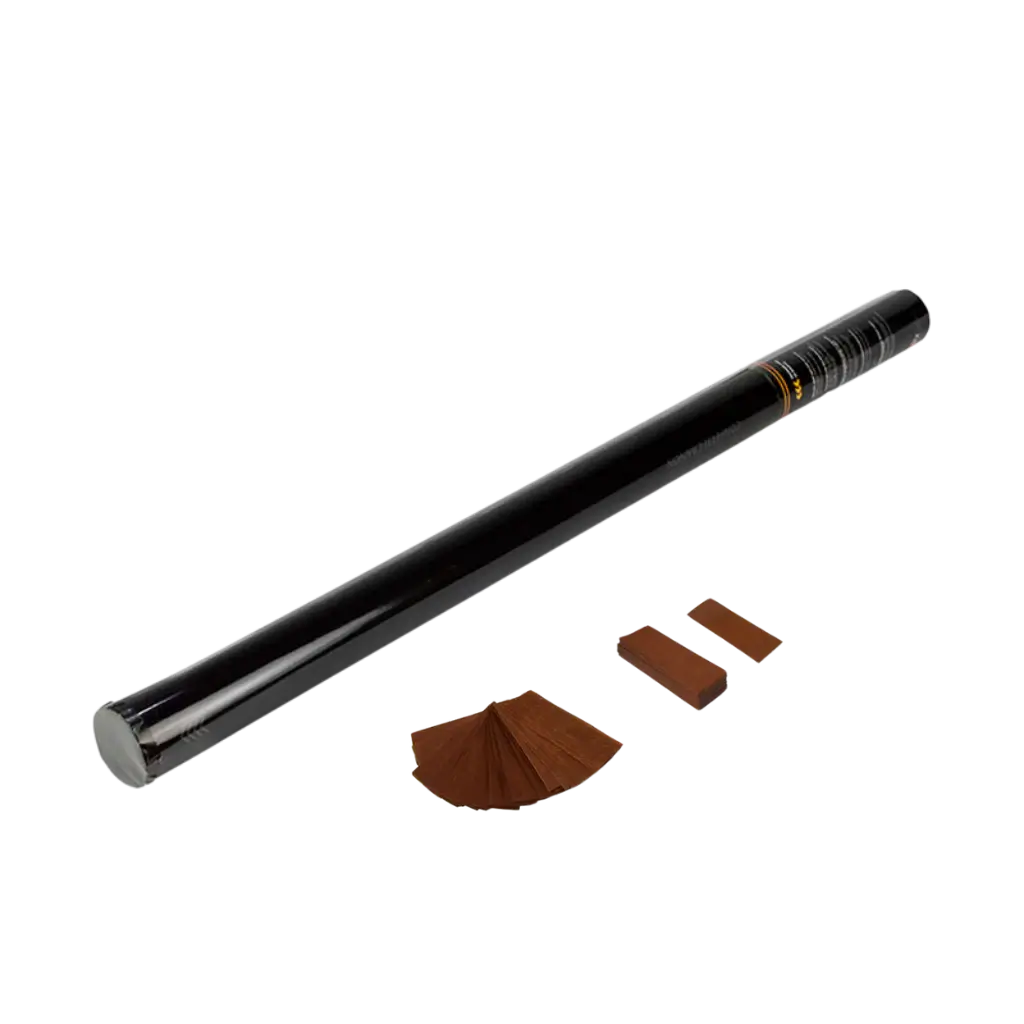 Pistola manuale per coriandoli 80 cm - Marrone