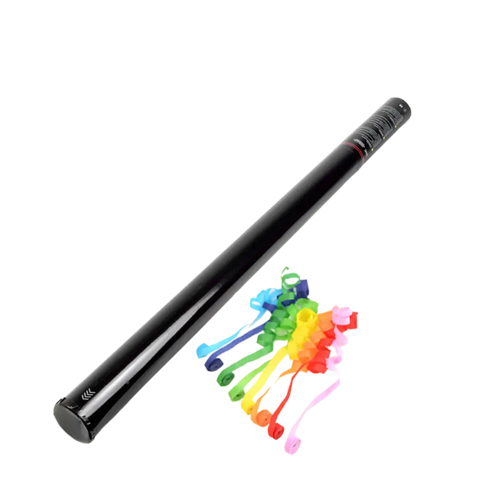 Cannone manuale per coriandoli da 80 cm - Multicolore