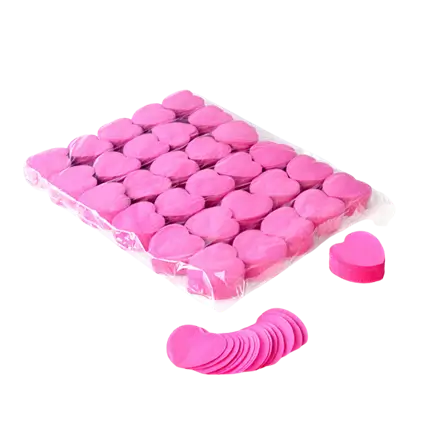 Sacchetto di coriandoli a forma di cuore 1KG - Rosa
