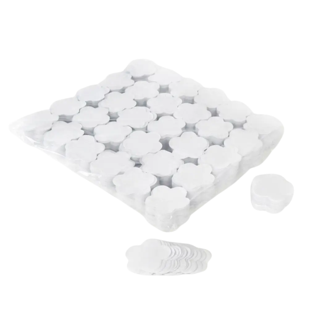 Sacchetto di coriandoli a fiore 1KG - Bianco