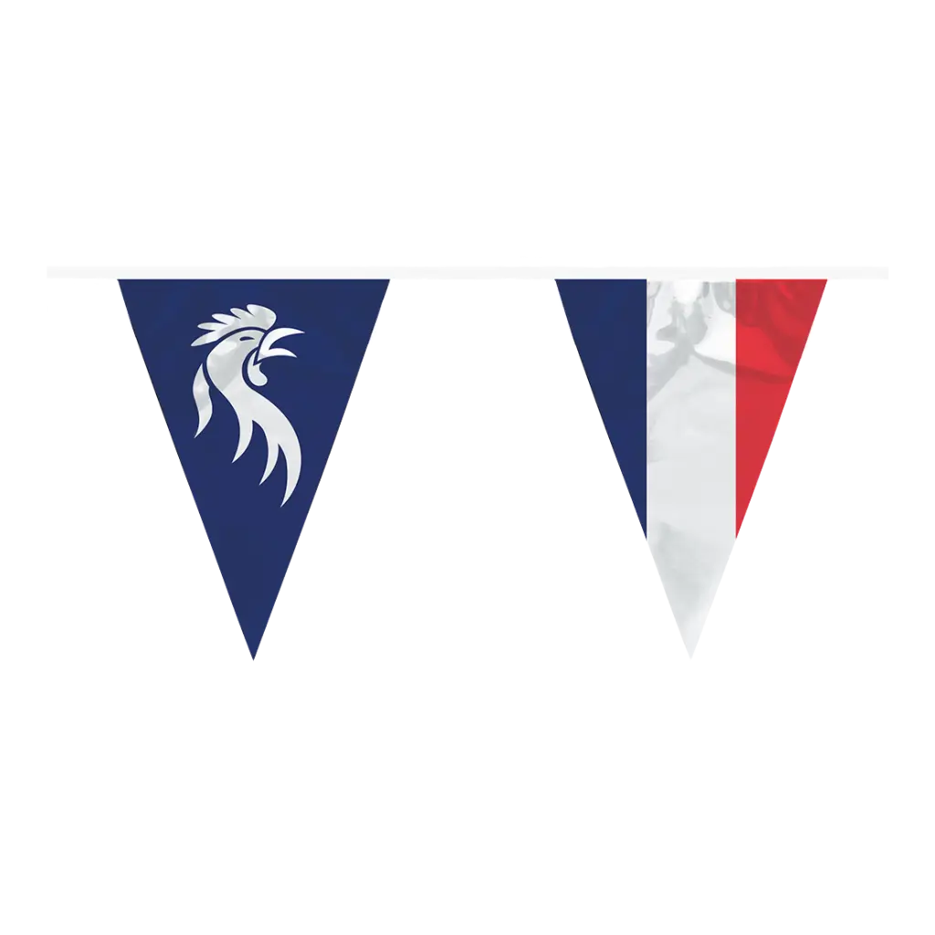 Ghirlanda con gagliardetto "Allez les Bleus