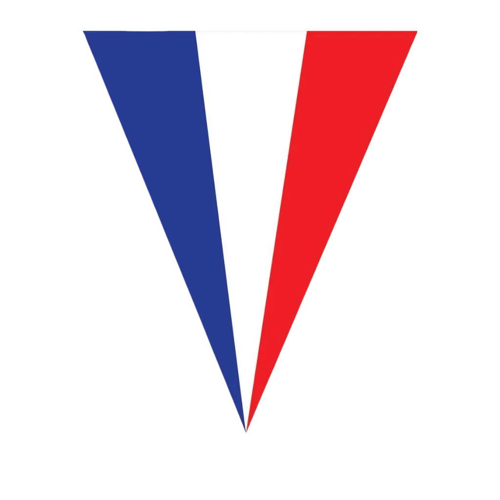 Ghirlanda Francia 10 gagliardetti - 5 metri