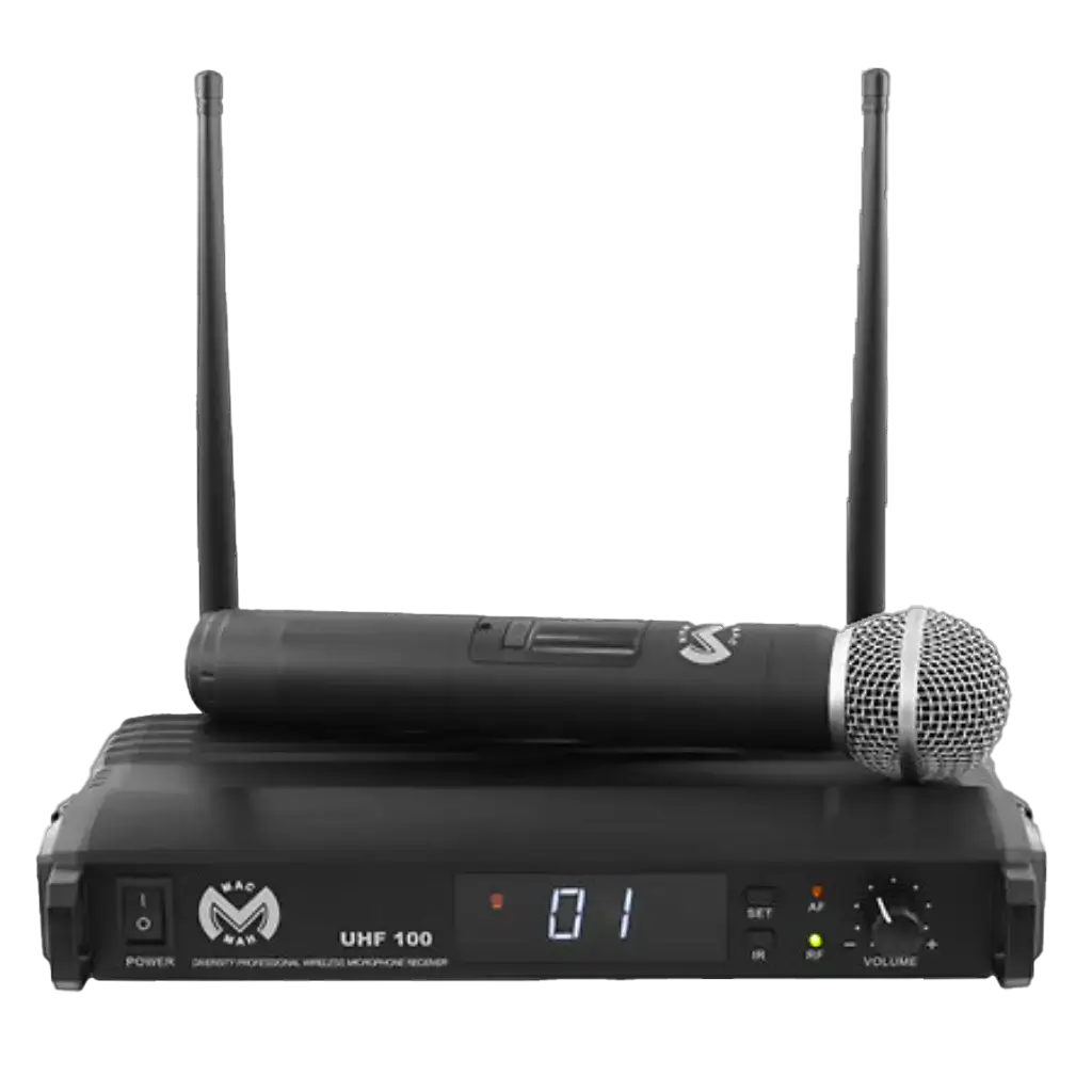 Microfono senza fili Mac Mah - UHF 100 M