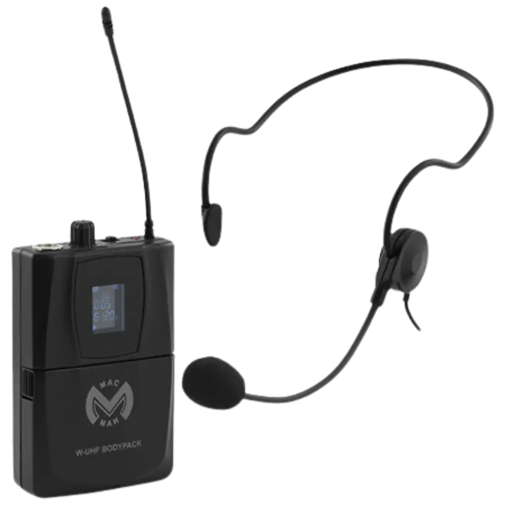 Trasmettitore microfonico e beltpack Mac Mah - Bodypack W-UHF
