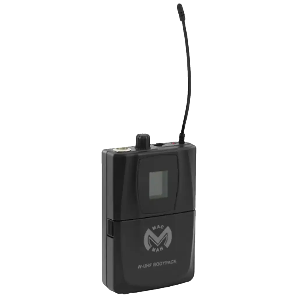 Trasmettitore microfonico e beltpack Mac Mah - Bodypack W-UHF