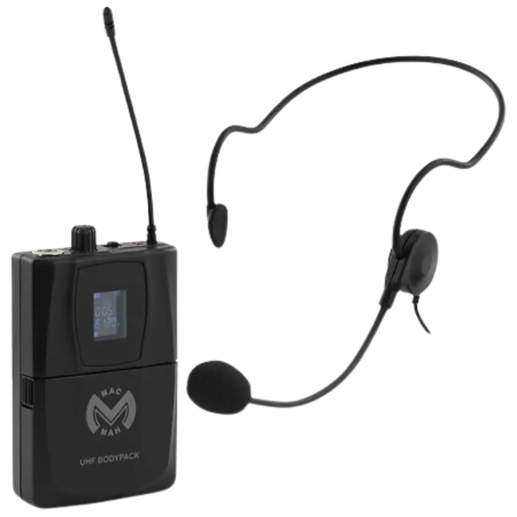 Trasmettitore beltpack e microfono Mac Mah - Bodypack UHF