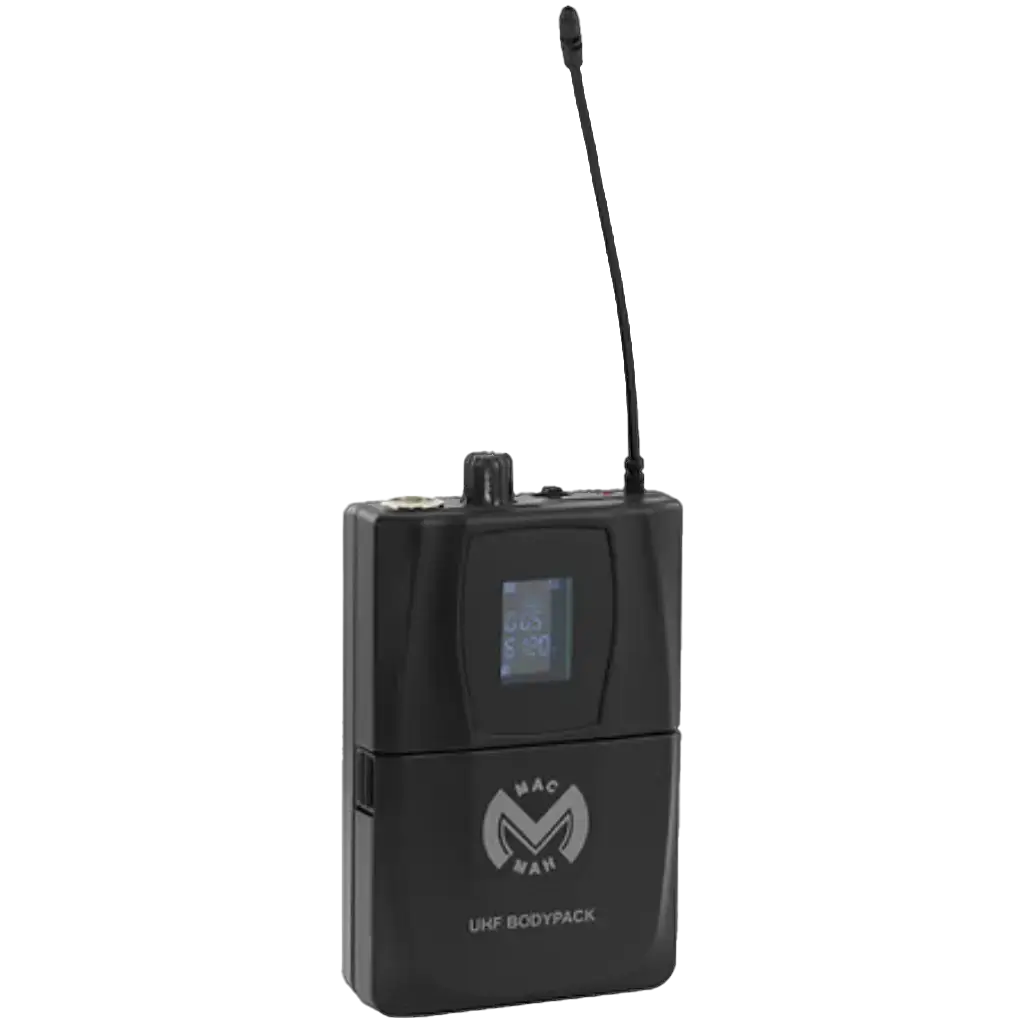 Trasmettitore beltpack e microfono Mac Mah - Bodypack UHF