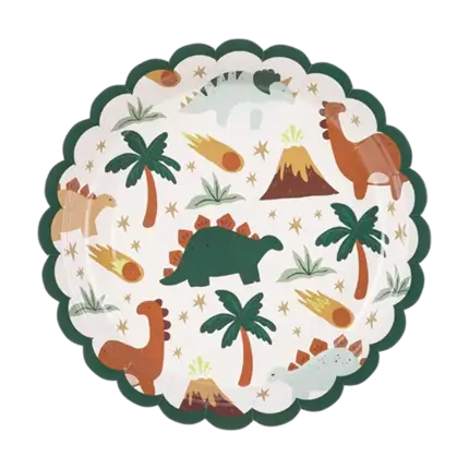 Piatti per il compleanno dei dinosauri