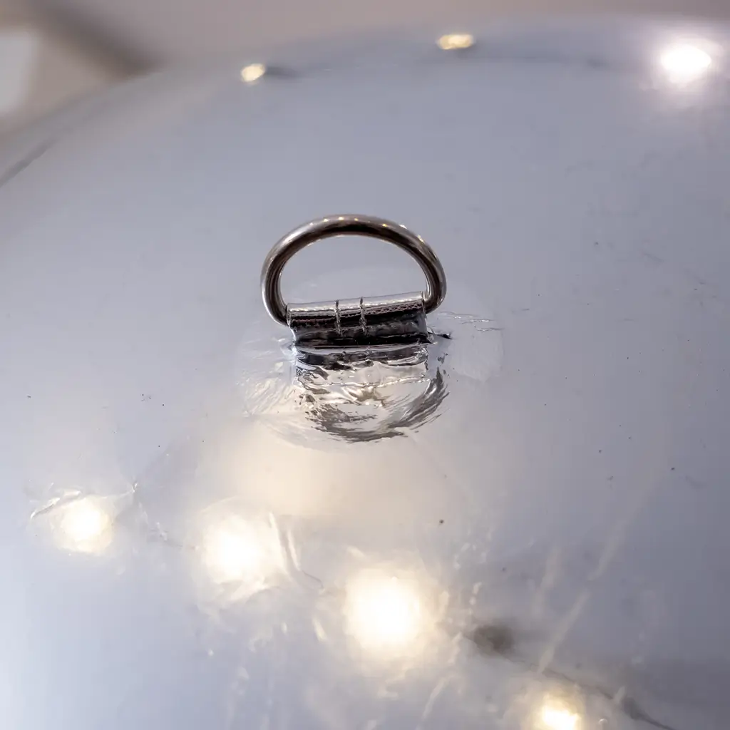 Palla a specchio gonfiabile riutilizzabile Argento 120 cm