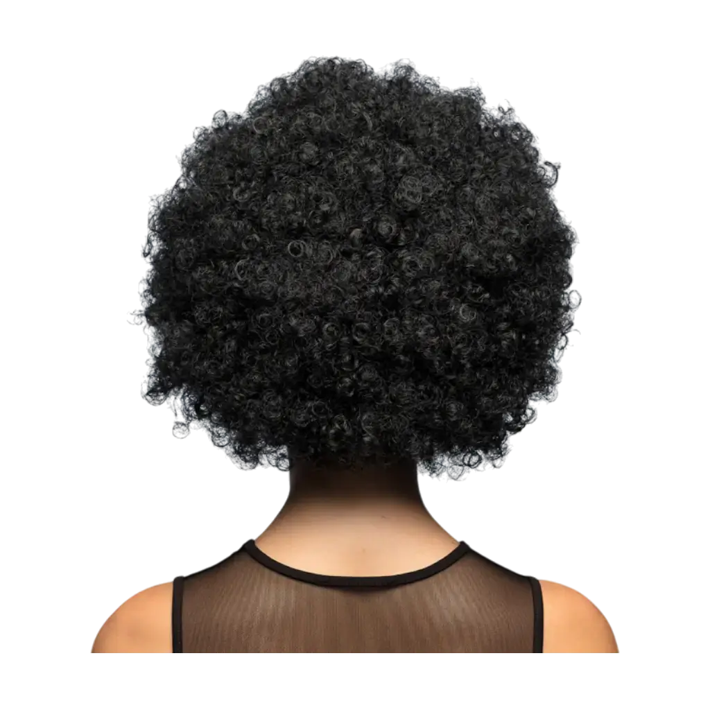 Parrucca afro pop nera