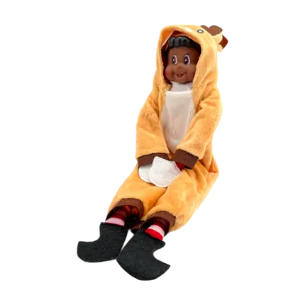 Travestimento da elfo burlone da renna