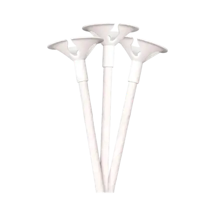 Bacchetta con clip per palloncini - Bianco