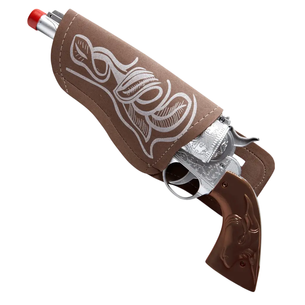 Pistola da cowboy con fondina e cintura