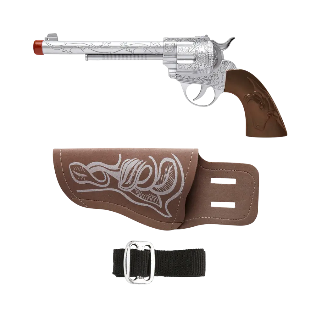 Pistola da cowboy con fondina e cintura