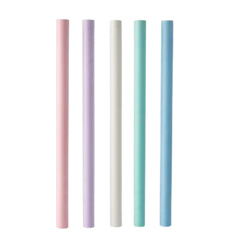 Cannuccia di carta multicolore per il tè delle bolle 20cm ø12mm (set x50)