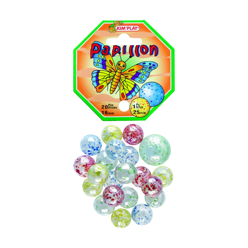 Set di 20 perline a farfalla +1 tappo