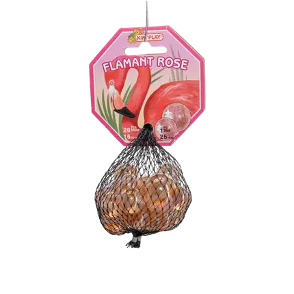 Confezione da 20 biglie fenicottero rosa +1 Chalet