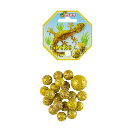 Confezione da 20 biglie Gecko +1 Calot