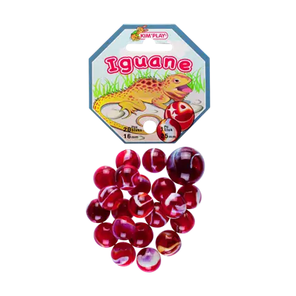 Confezione da 20 biglie Iguana +1 Calot