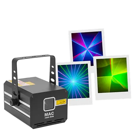MAC 3000 RGB - Laser professionale multicolore