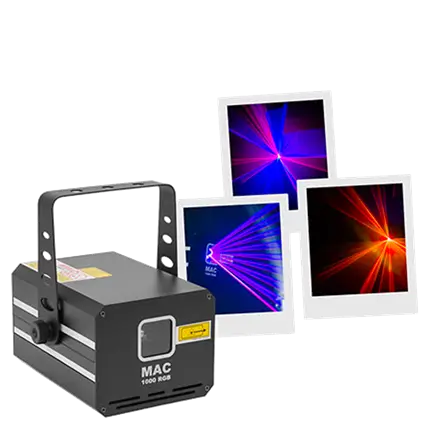 MAC 1000 RGB - Laser professionale multicolore