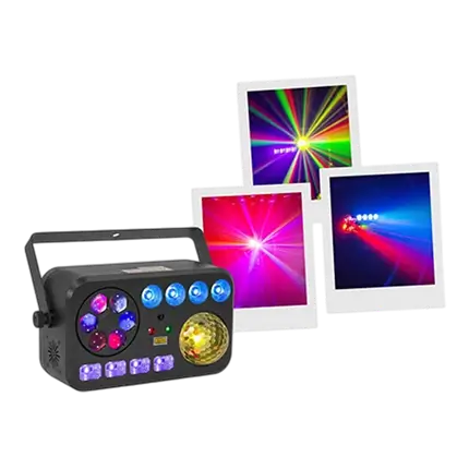 LightShow 6FX - 6 effetti in 1 con DMX