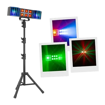 Twin Derby - 3 effetti in 1 con DMX