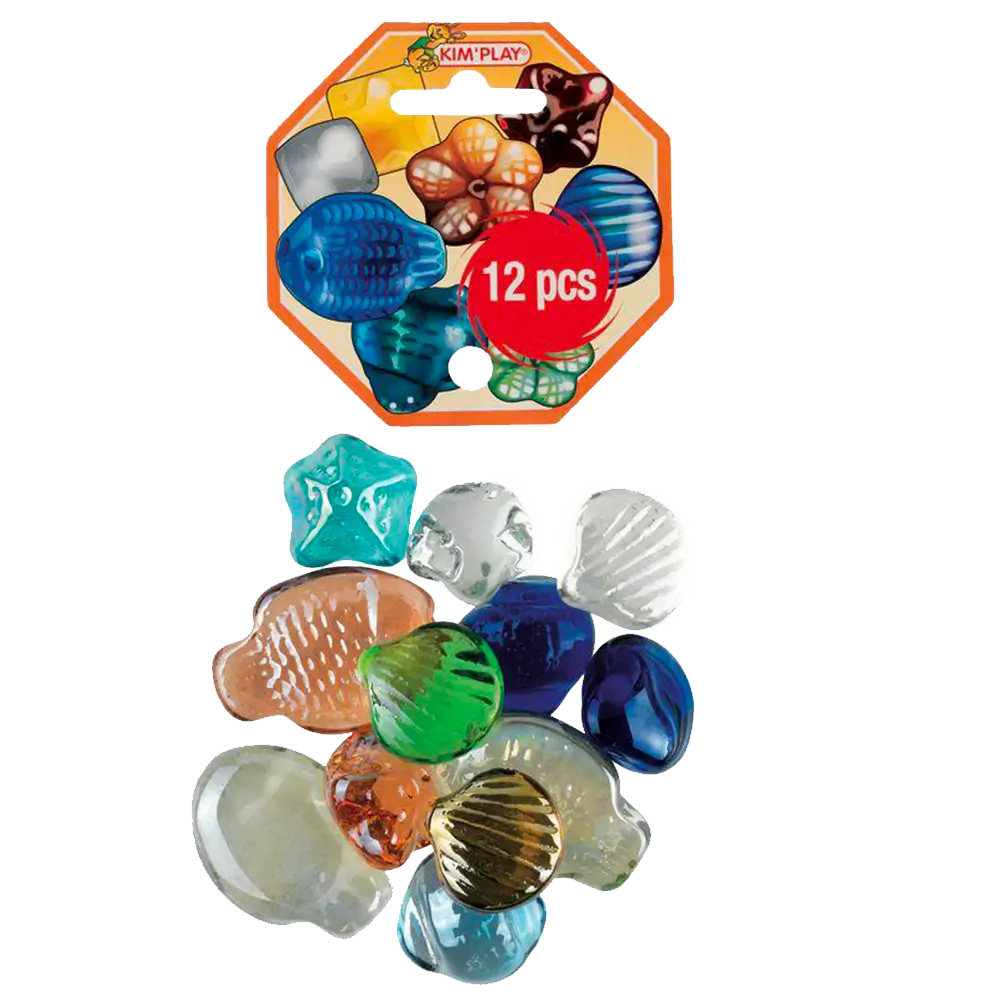 Confezione da 12 ciottoli assortiti