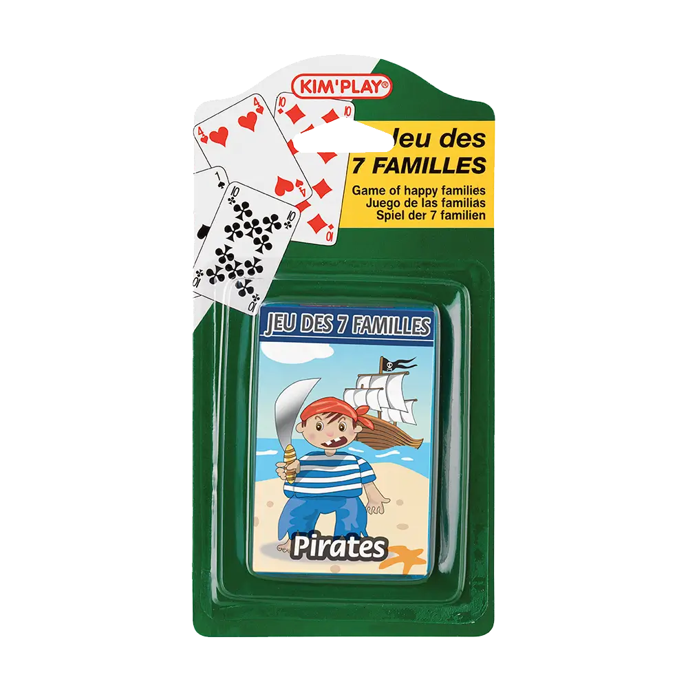 Gioco delle 7 famiglie - Principesse, fate, pirati, cavalieri (set di 4)