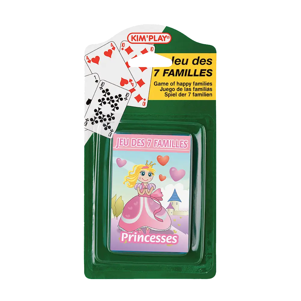 Gioco delle 7 famiglie - Principesse, fate, pirati, cavalieri (set di 4)