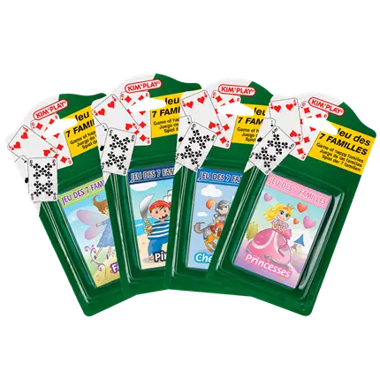Gioco delle 7 famiglie - Principesse, fate, pirati, cavalieri (set di 4)