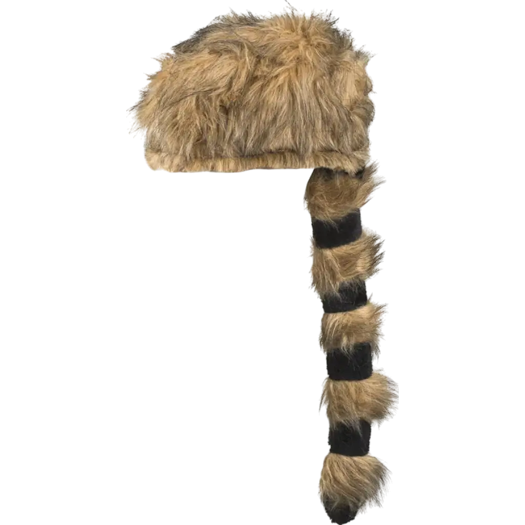 Cappello da trapper in pelliccia con coda