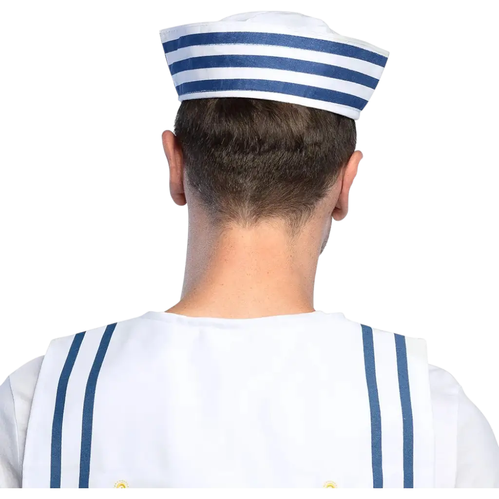 Chapeau Marin Français - Bianco e blu con ancora
