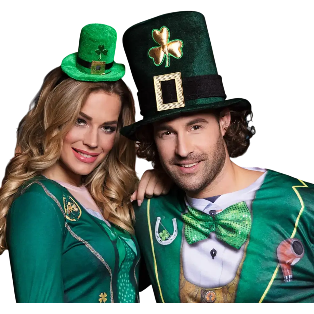 Mini cappello verde di San Patrizio su fascia per capelli