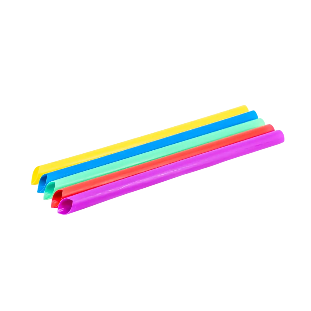 Cannuccia riutilizzabile per tè con bolle in PP - Multicolore 20 cm/ø12 mm (SET DI 100)