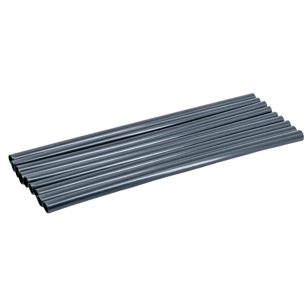 Cannuccia da cocktail riutilizzabile in PP - Nero 20cm/ø8mm (SET DI 250)