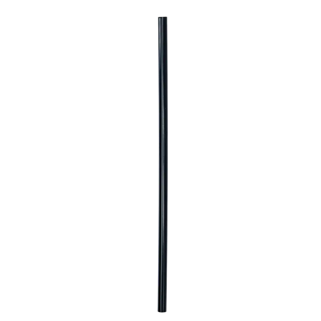 Cannuccia da cocktail riutilizzabile in PP - Nero 20cm/ø8mm (SET DI 250)