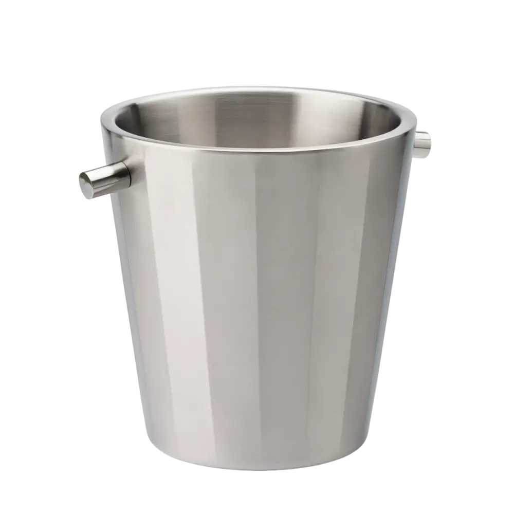Secchiello isotermico per vino in acciaio inox satinato - 1 bottiglia 20 x 21,5 cm