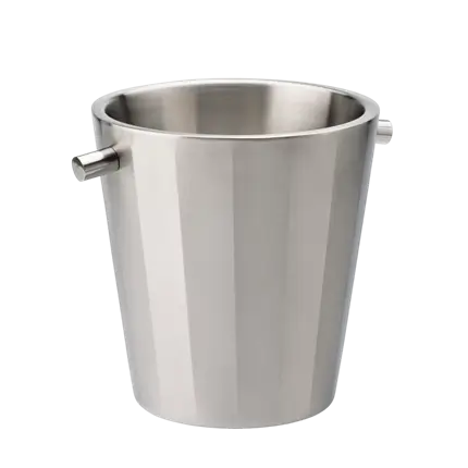 Secchiello isotermico per vino in acciaio inox satinato - 1 bottiglia 20 x 21,5 cm