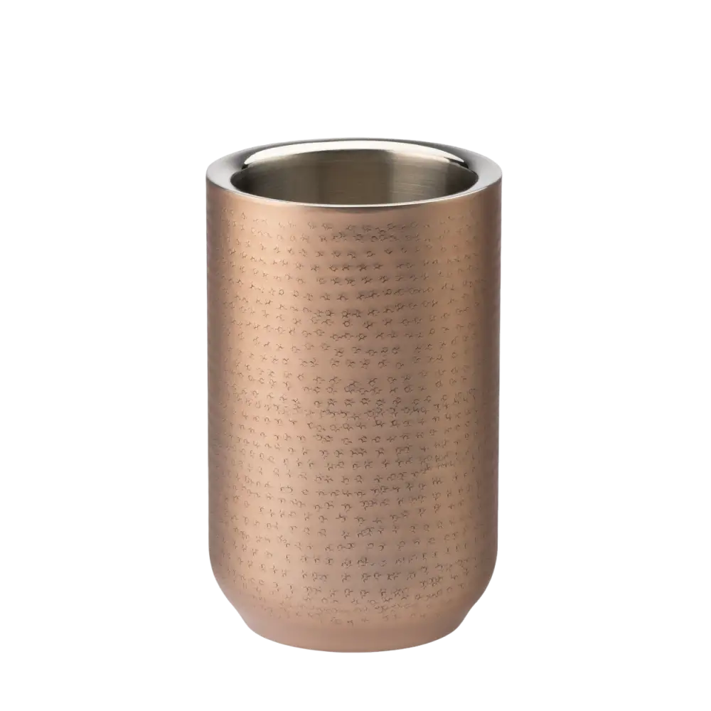 Raffreddatore isotermico per vino in acciaio inox ramato - 1 bottiglia 20 x 12 cm