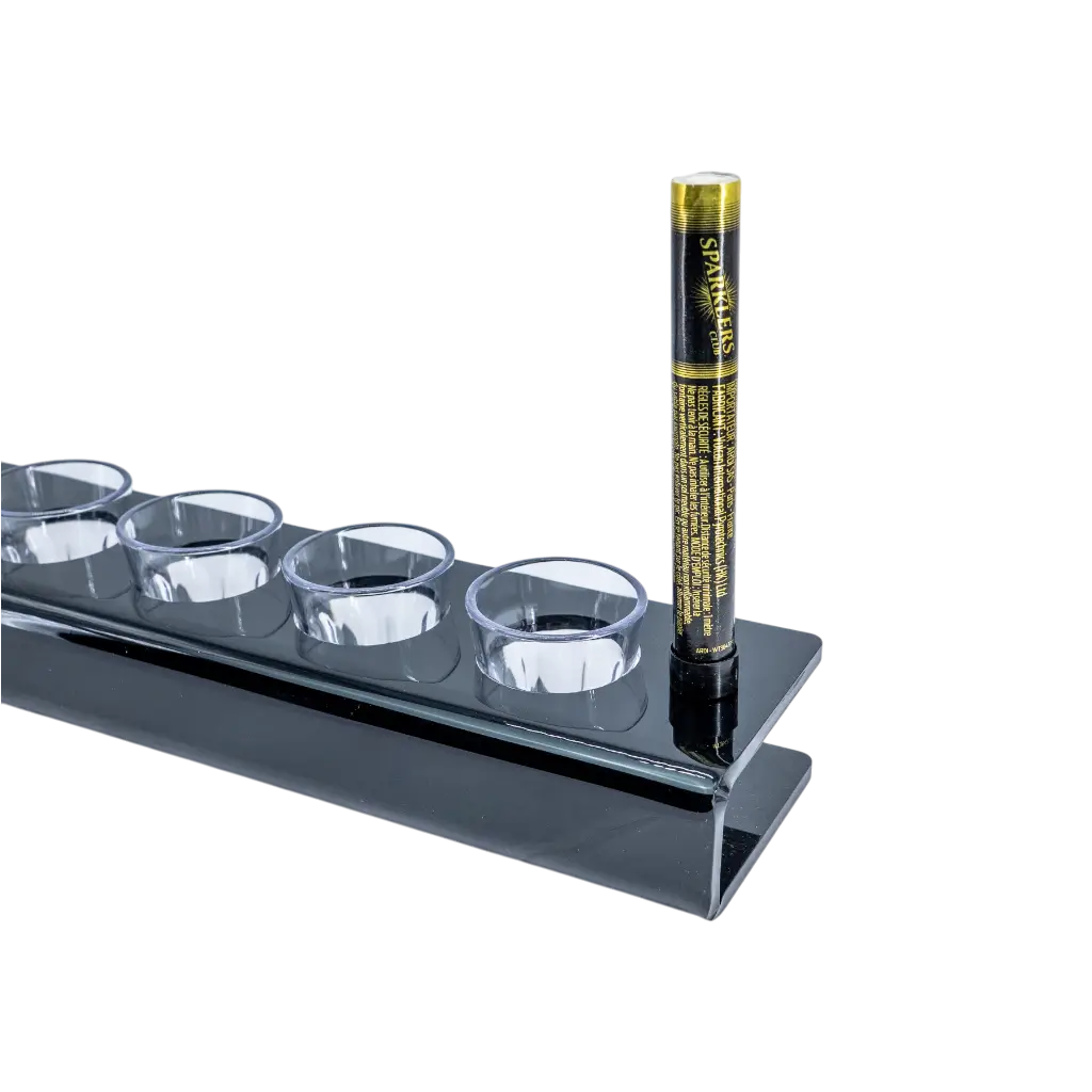 Vassoio nero per bicchiere Shooter