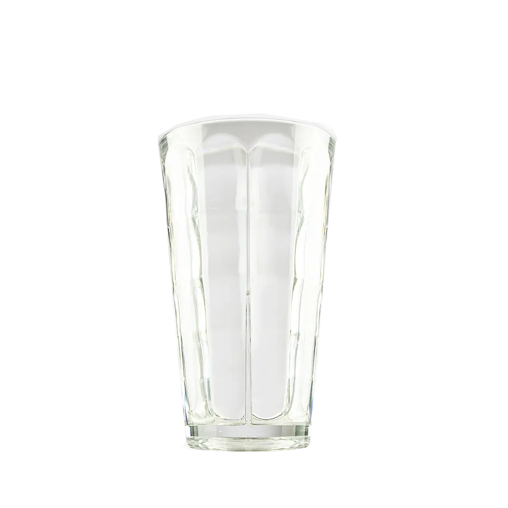 Bicchiere infrangibile per birra, acqua e cocktail "Optic Square" in Ecozen - 34 cl